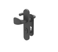 Arregui Roburex MMT7234 | Manilla con Pomo y Escudo de Seguridad para Puertas Metálicas y Trastero | Kit de Seguridad Antirrobo, Antitaladro y Antipalanca para Puerta | Compatible puertas 72 mm