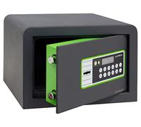 ARREGUI Supra 240010 Caja fuerte con llave y codigo, facil de usar | Caja de seguridad movil, apertura con teclado y con llave | Caja fuerte electronica para casa, doble seguridad | 20x31x20 cm |8L