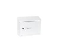 ARREGUI V4061 Buzón Recogecartas Maxi de Aluminio Para Puertas o Verjas en el Interior, Boca Recogecartas de 33x4 cm, Tamaño M (Correo DIN A4 y Revista), Anticorrosivo, Blanco