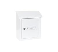 ARREGUI V4091 Buzón Recogecartas de Acero Para Puertas o Verjas en el Interior, Boca Recogecartas de 23x4 cm, Tamaño S (Correo DIN A5), Resistente a la Intemperie, Fácil de Instalar, Blanco
