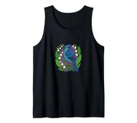 Arrendajo Azul y Lirio del Valle Observación de Aves Naturaleza Arte Camiseta sin Mangas