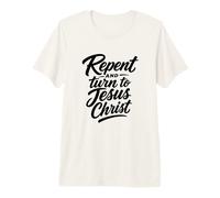 Arrepentirse y volverse a Jesucristo versículo de la Biblia Camiseta Premium