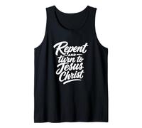 Arrepentirse y volverse a Jesucristo versículo de la Biblia Camiseta sin Mangas