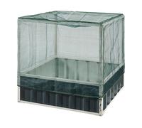 Arriate de altura alblasserdam con malla acero 90x90x88cm - antracita [en.casa]