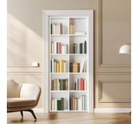 arricraft 2 hojas de calcomanías autoadhesivas para puerta, 80 x 200 cm, color blanco, para estanterías, murales de puerta, de PVC, extraíble, decoración para dormitorios y salas de estar