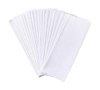 arricraft 20 marcapáginas de punto de cruz en blanco, marcador de tela de algodón con borde bordado, bordado rectangular, marcapáginas para proyectos de punto de cruz, 7 x 18,9 cm