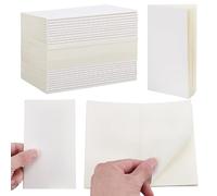 arricraft 50 cuadernos de bolsillo de tapa blanca, 14 x 8 cm, cuaderno de bolsillo para profesores y estudiantes