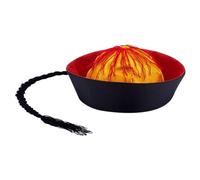 arricraft - Sombrero de Eunuco chino adulto con trenza larga, sombrero oriental trenzado estilo tradicional dinastía Qing ideal para fiestas Cosplay espectáculos y sesiones de fotos de disfraces