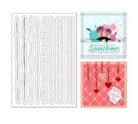 arriettycraft Hilo de coser transparente para bordar, líneas de bordado, sellos de goma de silicona para hacer tarjetas, álbumes de recortes, decoración de papel