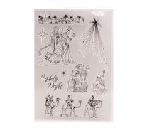 arriettycraft Sellos transparentes de Jesús de Navidad para hacer tarjetas o diario, sellos de goma para álbumes de recortes, diarios, manualidades de papel