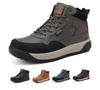 ARRIGO BELLO Botas de Invierno Botas de Nieve Caliente para Hombre Antideslizantes Zapatos de Senderismo Montañismo (Verde 44)