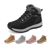 ARRIGO BELLO Botas Mujer Invierno Botines Nieve Antideslizante Calientes Trekking Outdoor Talla 36-41 (Negro, 38)