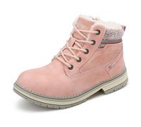 ARRIGO BELLO Botas Niño Invierno Cremallera Niña Forro Cálido Zapatos Cordones Mujer Size 31-39(C Rosado,numeric_33)