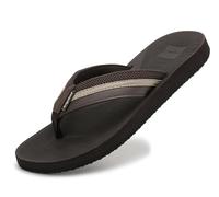 ARRIGO BELLO Chanclas Cómodas Hombre Verano Duraderas Ligeras Flip Flops Piscina con Suela Antideslizante Sandalias Marrón-46