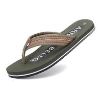 ARRIGO BELLO Chanclas Hombre Verano Sandalias Playa Piscina Pantuflas Zapatillas Flip Flops Antideslizante Slippers Chancleta Talla 41-46(C Verde,Talla 46)