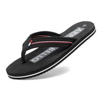 ARRIGO BELLO Chanclas Hombre Verano Sandalias Playa Piscina Pantuflas Zapatillas Flip Flops Antideslizante Slippers Chancleta Talla 41-46(C Negro,Talla 44)