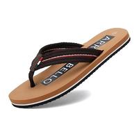 ARRIGO BELLO Chanclas Hombre Verano Sandalias Playa Piscina Pantuflas Zapatillas Flip Flops Antideslizante Slippers Chancleta Talla 41-46(C Marrón,Talla 43)