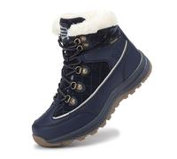 ARRIGO BELLO Mujer Botas de Nieve Senderismo Deportes Trekking Zapatos Fur Forro Aire Libre Boots (2257Azul,Talla 41)