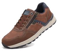 ARRIGO BELLO Zapatillas Deportivas Hombre Zapatillas Running Ligeras Transpirables Elegantes Zapatos Casuales Caminar 41-46 (Marrón,45)