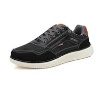 ARRIGO BELLO Zapatillas Hombre Zapatos Casual Deportivas Caminar Vestir Gimnasio Moda Cómodo Sneakers Talla 41-46(B-Negro,Numeric_46)