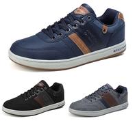 ARRIGO BELLO Zapatos Hombre Zapatillas para Vestir Casual Deportivas Confort PU Cuero Deporte Sneakers Talla 41-46, Azul, Talla 43