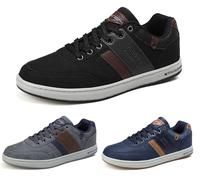 ARRIGO BELLO Zapatos Hombre Zapatillas para Vestir Casual Deportivas Confort PU Cuero Deporte Sneakers Talla 41-46, Negro, Talla 41