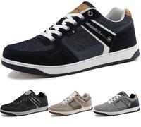 ARRIGO BELLO Zapatos Hombre Zapatillas para Vestir Casual Deportivas Confort PU Cuero Deporte Sneakers Talla 41-46（Azul 004,41）