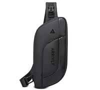 Arrivly Bolso Bandolera Hombre Mujer Bandolera Antirrobo Hombre Bolso Mochila Mujer Mochila Impermeable Mujer Crossbody Sling Bag Viaje Casual Bolsa Chest Bag con Puerto de Carga Usb Negro V