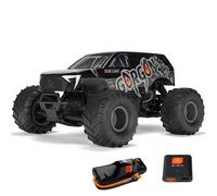 ARRMA 1/10 Gorgon 2WD RTR Monster Truck Mega 550 14T Motor Brush, Spektrum SLT2 2,4 GHz, Incluye batería NiMH de 3300 mAh y Cargador USB-C S120 - Gun Metal