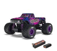 ARRMA Camión RC 1/16 Quake GROM 4X4 RTR Monster Truck Cepillado (batería y Cargador incluidos), púrpura, ARA2137T3