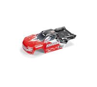 ARRMA Kraton 4x4 BLX - Cuerpo Recortado con calcomanías pintadas (Rojo/Negro), ARA402358