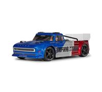 ARRMA RC Truck 1/8 Infraction 223S DSC 4X4 RTR Brushless All-Road Street Bash (batería de polímero de Litio y Cargador no incluidos), Azul/Rojo, ARA4315V4T1