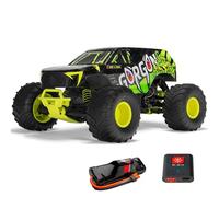 ARRMA RC Truck Gorgon - 2 Ruedas motrices MT1/10 RTR (Listo para Usar con batería y Cargador incluidos) Smart 3300 7C S120 USB Amarillo ARA3230ST1