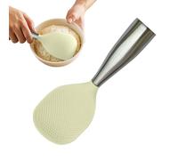 Arroce Scooper, no tick silicona standing serving spoon, Heat-Resistant Vertical Stainless Steel Rice Spoon, Multifunctional Cookware For Soup, Noodle Serving