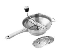 Arrocer de patata de acero inoxidable - Crank de mano del molino de alimentos con asa, manual Masher Machine Kitchen Tool | Mash Potatoes Puré Frutas Verduras Bebé Salsa de tomate para