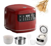 Arrocera 2l Portátil, Olla Digital Inteligente Baja En Azúcar Con Preajuste De 24 Horas Y 10 Menús Funcionales, Mantenimiento Caliente 8h, Olla Antiadherente, Para Cocina Saludable, Para Hogar red