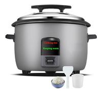 Arrocera comercial 8L-45L Olla arrocera eléctrica de gran capacidad con un solo toque, fácil operación, olla antiadherente, alta potencia para restaurante, cantina, hotel, servicio de alimentos (A,10L
