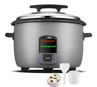 Arrocera comercial de gran capacidad de 8 litros a 45 litros calentador de arroz eléctrico con control de un solo toque, cuerpo duradero, ideal para cocina comercial, comedor, restaurante, hotel (A,8L