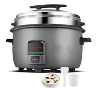 Arrocera comercial de gran capacidad de 8 litros a 45 litros calentador de arroz eléctrico con control de un solo toque, cuerpo duradero, ideal para cocina comercial, comedor, restaurante, hotel (B