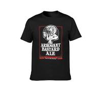 Arrogant Bastard Stone Brewing Co Ale You'Re Not Wthy Men T-Shirt Graphic Printed Top Unisex tee Black XXL