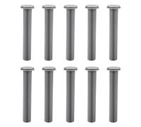 ArrogantF Juego de 10 fundas grises y tapas para valla de piscina, postes de valla de seguridad, valla de piscina salvavidas 178-G5, bricolaje, diámetro de base de 5/8 pulgadas y 4 pulgadas de altura,