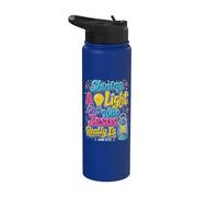 Arrojando una luz sobre quién es Jesús realmente en la escuela bíblica de vacaciones Stainless Steel Insulated Water Bottle