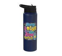 Arrojando una luz sobre quién es Jesús realmente en la escuela bíblica de vacaciones Stainless Steel Insulated Water Bottle