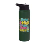 Arrojando una luz sobre quién es Jesús realmente en la escuela bíblica de vacaciones Stainless Steel Insulated Water Bottle