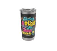 Arrojando una luz sobre quién es Jesús realmente en la escuela bíblica de vacaciones Vaso térmico de acero inoxidable de doble pared