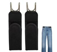 Arroopu 2 cinturones sin hebilla, unisex, gancho de metal, elásticos, ajustables, invisibles, elásticos, para hombres y mujeres, perfectos para el trabajo, negocios, viajes, viajes, viajes al aire