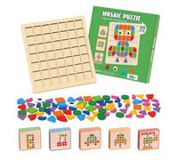 Arroopu Bloques de Patrones de Madera - Juguete de Preescolar,Bloques de Madera de Formas y Colores,para Hogar Aula Escuela Dormitorio Habitación Cumpleaños Vacaciones Preescolar Guardería Infantil