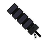 Arroopu Cargador de Panel Solar - Panel Solar Impermeable para la Carga | Cargador USB Plegable para Dispositivos - para Casa Exterior Coche Autocaravana Senderismo Exploración Viaje