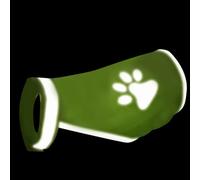 Arroopu Chaleco Reflectante de Seguridad para Mascotas para Perro, Ropa de Alta Visibilidad con patrón de Patas para Cachorros, Animales al Aire Libre, Senderismo, Entrenamiento, pasear