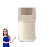 Arroopu Contenedores de vidrio para condimentos, organizador de alimentos sellado a prueba de polvo, agitador de condimentos de grado alimenticio, botellas pequeñas de condimentos para el hogar,